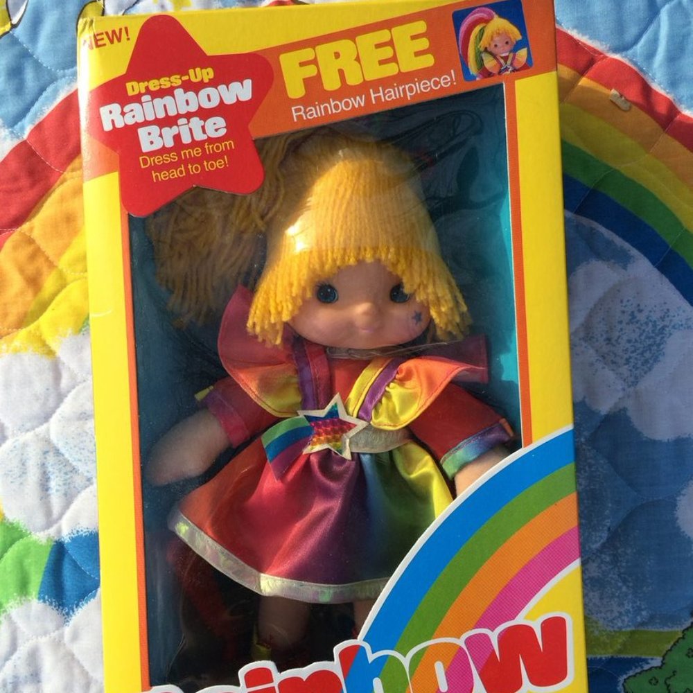 Rare Vintage Dress-Up Rainbow Brite doll 1984 mint in box MIB antique collect